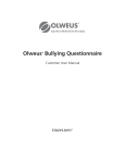 Customer User Manual - Olweus Bullying Questionnaire