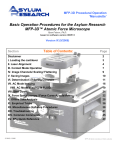 Basic Operation Procedures for the Asylum Research MFP