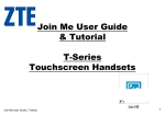 Join Me User Guide & Tutorial T