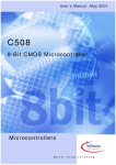 Infineon C508 User`s Manual