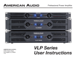 American Audio VLP Series Amplifiers
