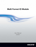 Multi Format IO Module User Manual