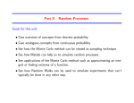 Part II - Random Processes Goals for this unit: • Give overview of