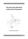 The University Bath Hoist & University Transporter