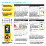 StrikeAlert HD Quick-Start Instructions