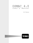 OSMAC 4.0 Central User`s Guide (DOS)