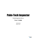 Palm-Tech Inspector User`s Guide