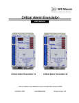 Critical Alarm Enunciator