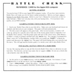 Battle Chess - Reference Card