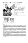 Moulding Knife Attachment SVP-80