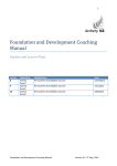 Foundation and Development Coaching Manual