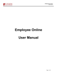 Employee Online User Manual