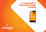 amaysim Guide to Mobile Internet Settings for Android