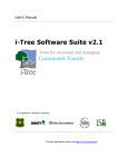 User`s Manual - i-Tree