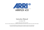 ARRIFLEX 435 Instruction Manual, March 1996, English, 72 dpi