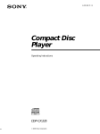 CDP-CX335 Compact Disc Player