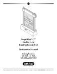 Sequi-Gen® GT Nucleic Acid Electrophoresis Cell Instruction Manual