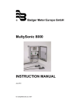 MultySonic 8000 INSTRUCTION MANUAL