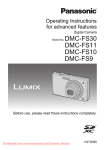 Panasonic Lumix DMC-FS9 User Guide Manual pdf