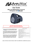 User Manual - Bluetooth - AmpliVox Portable Sound Systems