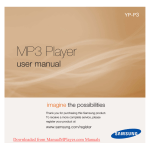 Samsung YP-P3E User Guide Manual