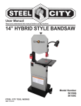 50150G - 14 " Hybrid Style Bandsaw - Steel City Tool Works