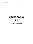 CHERRY MOBILE R9 USER GUIDE