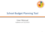 School Budget Planning Tool