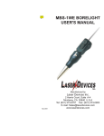 Laser Devices Borelight MBS-1WE Manual