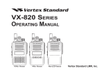 vx-820 series operating manual