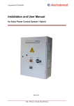 Installation and User manual – SPCS / H