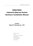 KIEN1005G Industrial Ethernet Switch Hardware Installation Manual