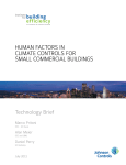 Human Factors in climate controls For small commercial Buildings