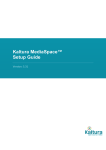 Kaltura MediaSpace™ Setup Guide