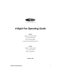 4-Sight Fax Operating Guide