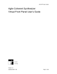 Virtual Front Panel User`s Manual