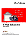 Manual - Floor Schedule