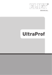 Operators Manual for Eliet Ultra Prof
