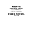 MB900-R USER`S MANUAL