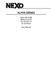 Nexo ALPHA Series Manual