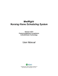 MedRight Nursing Home Scheduling System User Manual