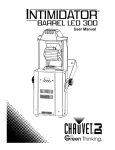 Intimidator Barrell LED 300 User Manual Rev. 5