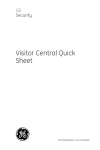 Visitor Central Quick Sheet