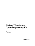 BigDye® Terminator v1.1 Cycle Sequencing Kit