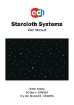 Manual for LED Star Cloth Backdrop