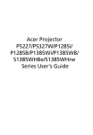 Acer Projector P5227/P5327W/P1285i/ P1285B