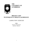 Lab Manual - Class Index - University of Lethbridge