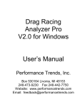 Drag Race Analyzer Pro User`s Manual