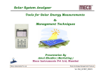 Solar System Analyzer - Meco Instruments P.Ltd
