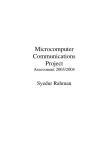 Microcomputer Communications Project